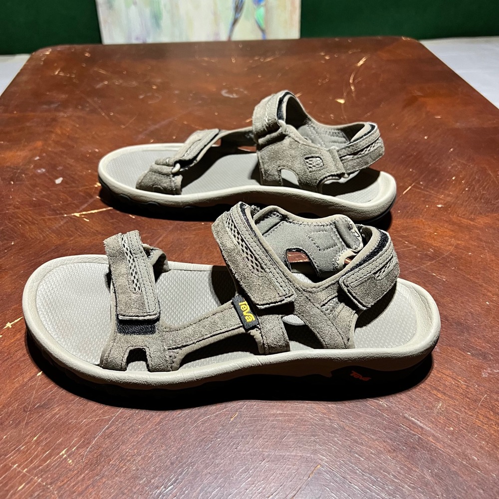 Teva Mens Hudson Sandals Bungee Cord Brown Suede Hiking Sport 1002433 Size 10